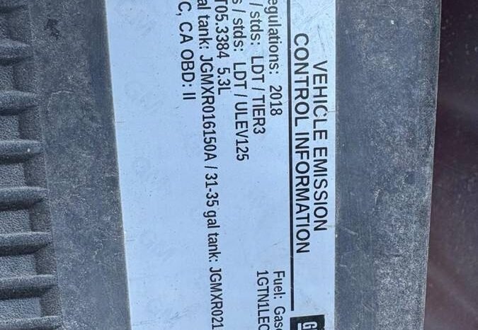 
								2018 GMC Sierra 1500 5.3 V8 full									