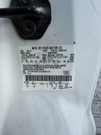 
								2012 Ford F-250 XL Service Truck for Sale – Utility Bed with Ladder Rack – L – $16,900 (Irwindale) full									