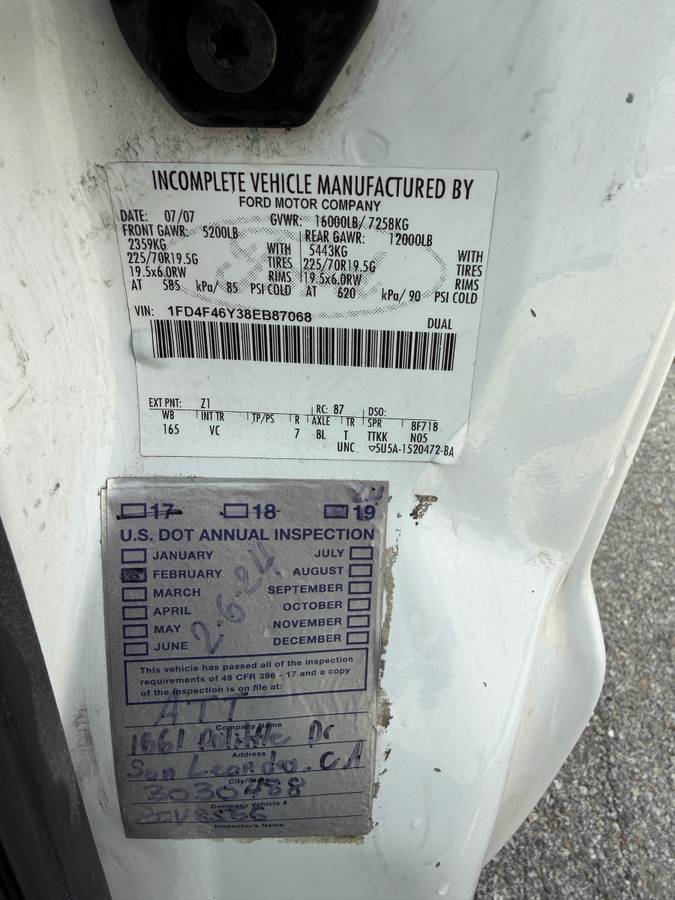 
								2008 Ford F450 Super duty Altec At200A – $14,900 (Irwindale) full									